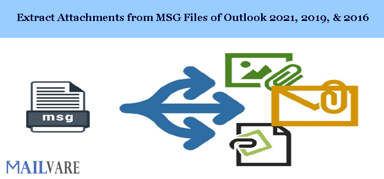 Extract Attachments from MSG Files of Outlook 2021, 2019, 2016, and 2013