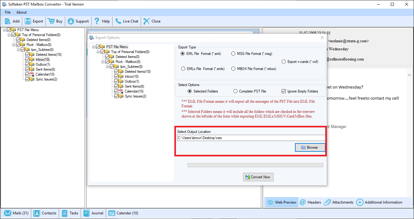 outlook for mac pst location